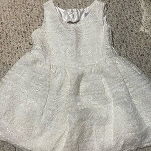 White Lace Toddler Dress